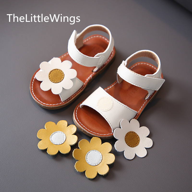 

Flower Baby girls sandals summer 2020 new children's shoes Korean baby soft sole walking shoes -3 years old, Black