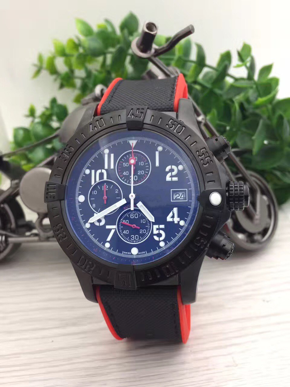 Hot sale high quaity man watch steel watches quartz stopwatch luxury watch stainless watches chronograph wrist watch 243-image-441840218