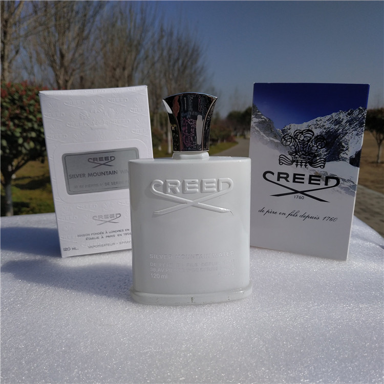 

Top Quality Creed Silver Mountain Water mens fragrances perfume parfumes lasting health fragrance deodorant spray Incense 120ml New boxes