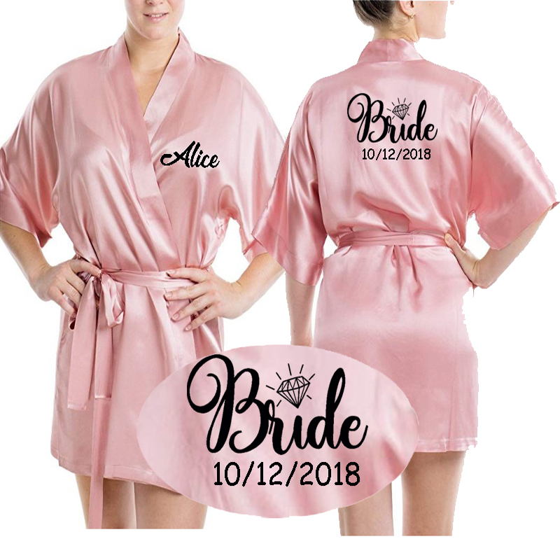 personalized bridal robes cheap