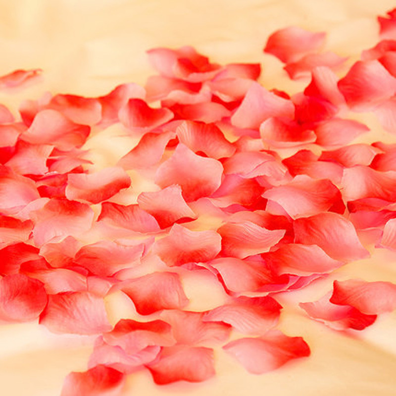 

1000/3000/10000pcs Colorful wedding petals Artificial Silk Flowers Wedding Rose Petals for party rose False Petal 6zSH012, Orange