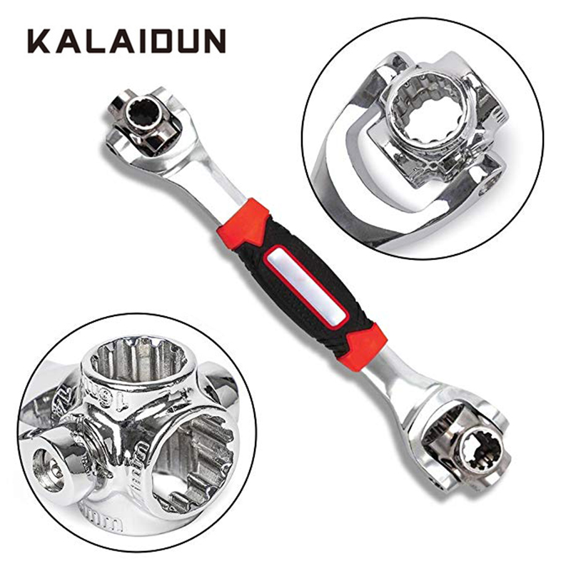 

KALAIDUN Tiger Wrench Set Torque Ratchets Spanner Universal Adjustable 48 In 1 Socket Ratchet Wrench Multitool 360 Repair Tools