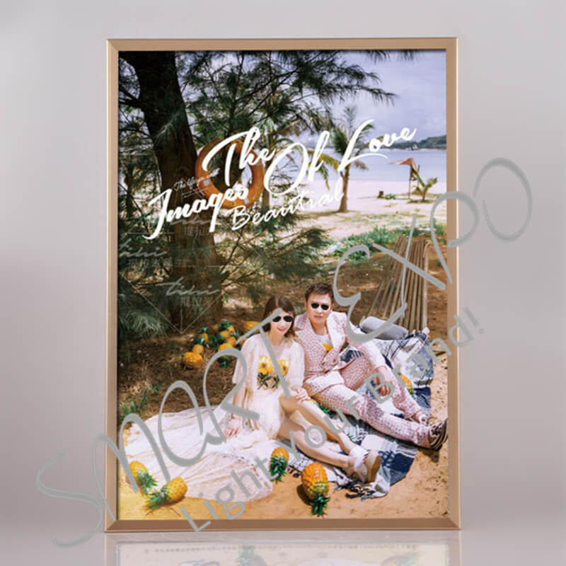 

Shiny Aluminum Certificate Frame Business License Holder Poster Rack Office Certificate Rack with Many Colors (E09A4 H25mm)