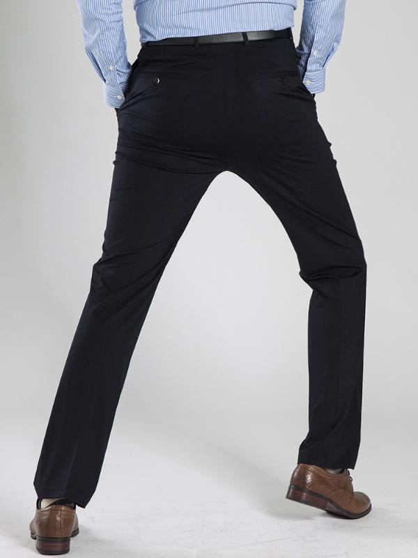 

New Men Straight Trousers 2020 Summer Men's Big Size Dress High Quality Classic Long Suit Pants, 1601black
