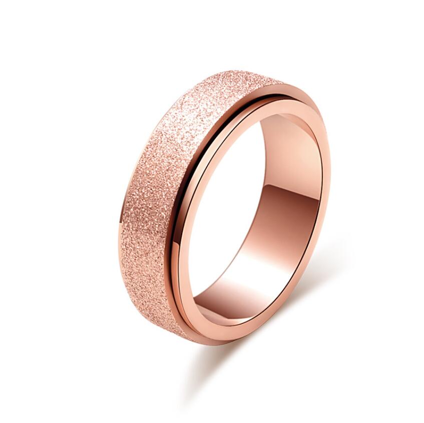 

Frosted Ring 3 color 316 Stainless steel fashion jewelry High-quality Promotion wholesale Wedding Rings For Women Men gift