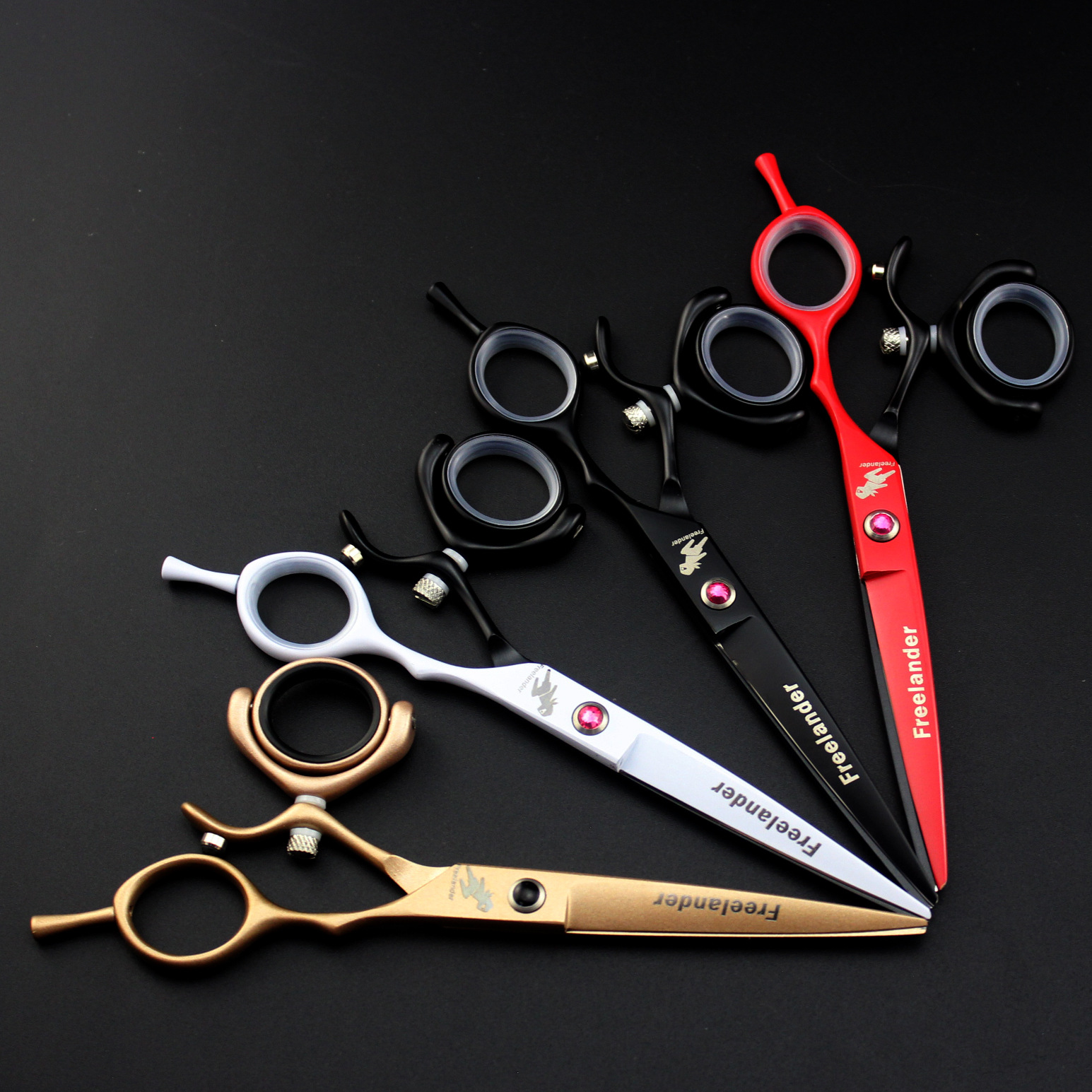 

6.0in. Freelander 720 degree Rotating Handle Hairdressing Scissors Hair Cutting Scissors Set Barber Shears High Quality Salon