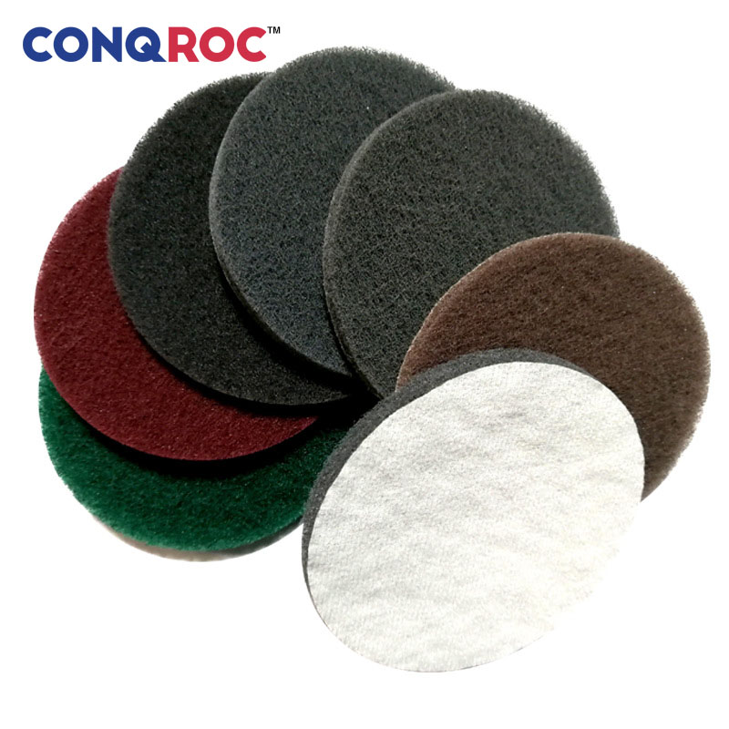 

10pcs 125mm 5 Inch Scouring Discs Hook Loop Scouring Pads Grout Power Scrubber Cleaning Sanding Rust Remover Abrasive Tools