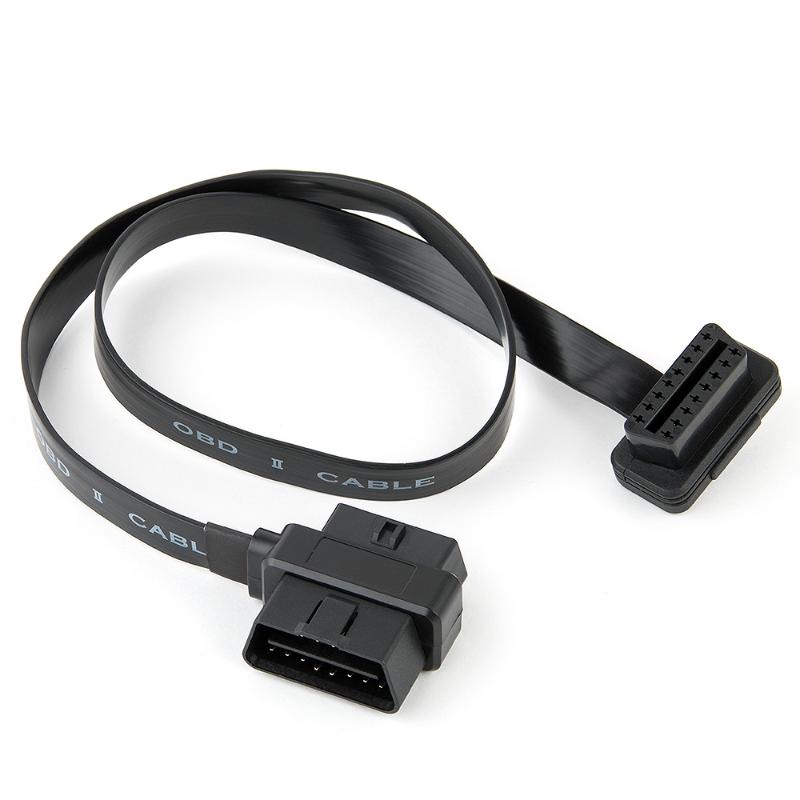 

16 Pin Male To Female ELM327 OBDII OBD2 Elbow Extension Cable Diagnostic Tool