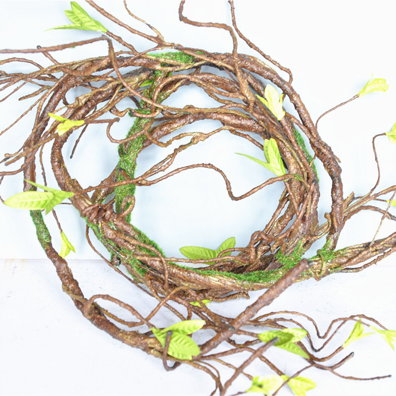 

90cm Real Touch Fake Tree branches Rattan Artificial Flower Vine Wreath scrapbooking For Home Hotel Wedding DIY Decoration