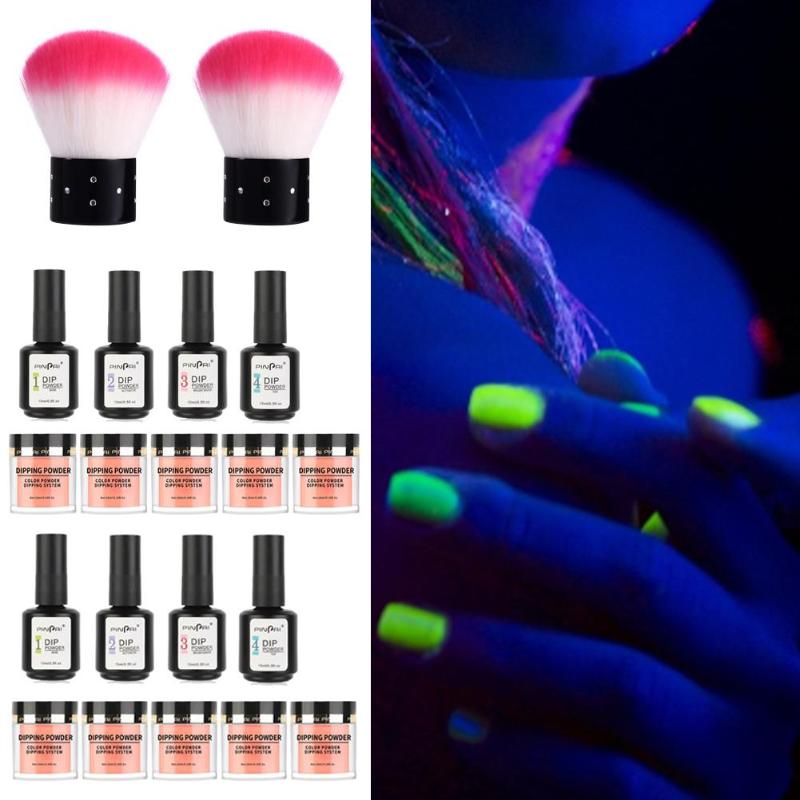 

Dipping Nail Powder Matte Luminous Nail Glitter Powder Set Dip Dust Art Kits For Women Decoration Natural