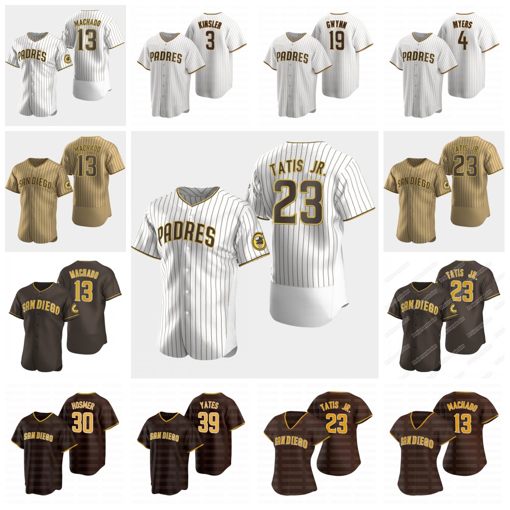 

2020 Jersey 23 Fernando Tatis Jr. 13 Manny Machado Chris Paddack Eric Hosmer Wil Myers Margot Hunter, Blue;black