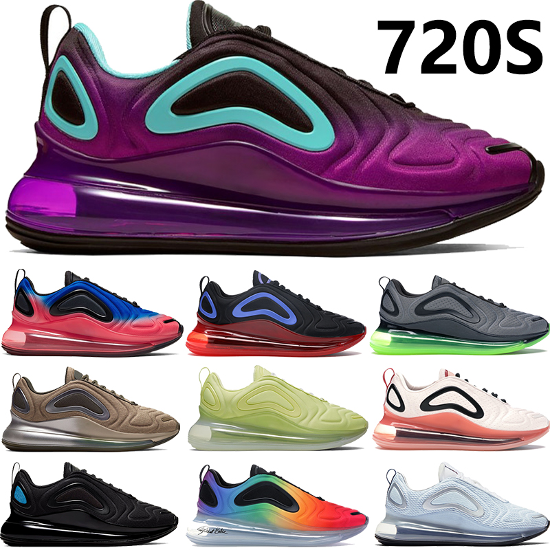 

NEW 720S KPU BE TRUE violet Aurora Tie Dye waffle Triple Black White Hot Lava pink sea men women running shoes Sneakers