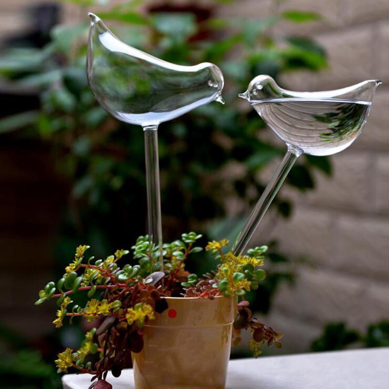 

Garden Plant Watering Device Indoor Automatic Cute Birds Glass Watering Device Gardening Tools And Equipment Drip Irrigation, 1pcs