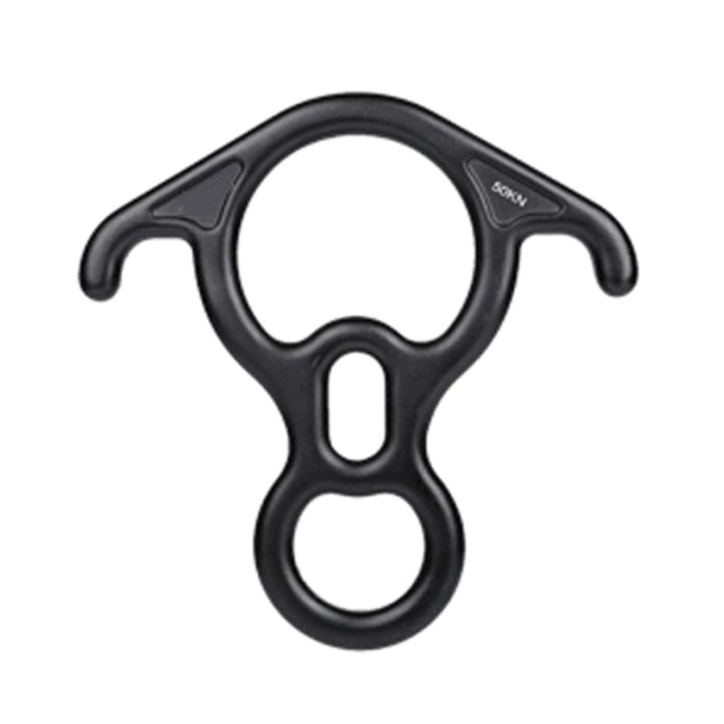 

Heavy 50KN Rescue Figure 8 Descender Outdoor Rock Rescue Gear Rappelling Carabiner Gear Belay Device