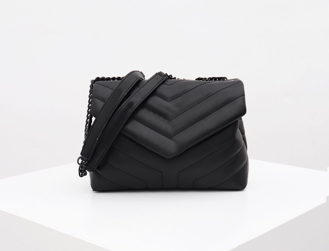 

fashion luxury shoulder bags free shipping flap bag smooth leather hardware soft shell bags wide cost prices sale, Black