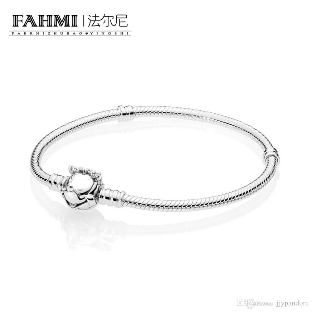 

Pandora 100% 925 Sterling Silver SHIMMERING PORTRAIT MOMENTS BRACELET 597770CZ DIY Jewellery Original Fashion Women's Jewelry