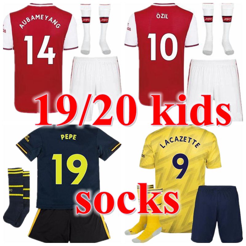 

kids 2019 2020 football Arsen DAVID LUIZ A U B A M E Y A N G L soccer jersey 19 20 TIERNEY Camisetas de futbol football shirt soccer, Blue