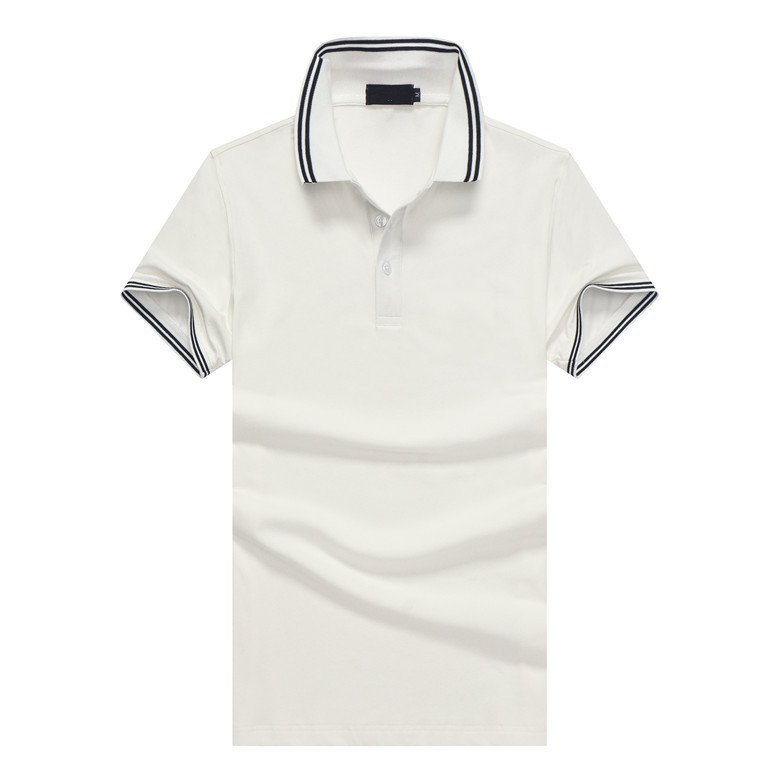 

American Design Mens Polo Shirt Brands Casual Solid Polo Shirts Brand Clothing Short Sleeve Polos Summer White, Black