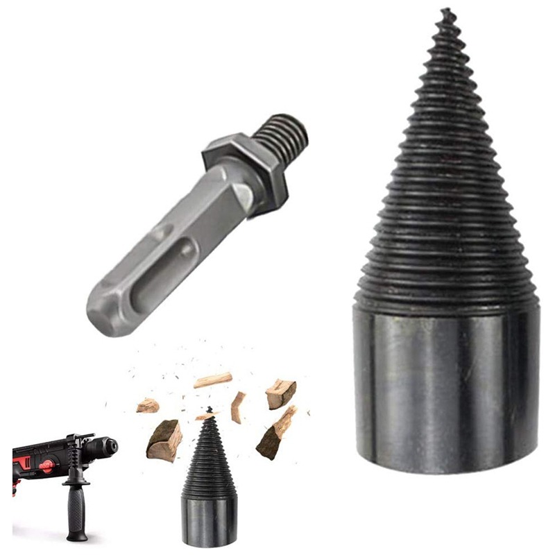 

Wood Cone Drill Bit Wood Splitter Screw Cones Log Splitter Breaker Tool For Household Use