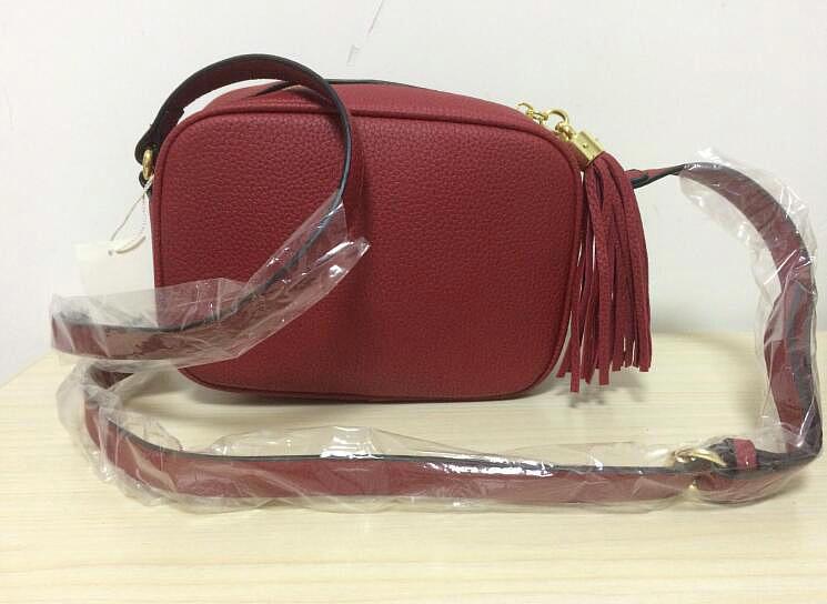 

New Style High quality womens Fashion Women designer Leather Tassel Soho Bag Disco Shoulder Bag Purse handbags with Dust bag