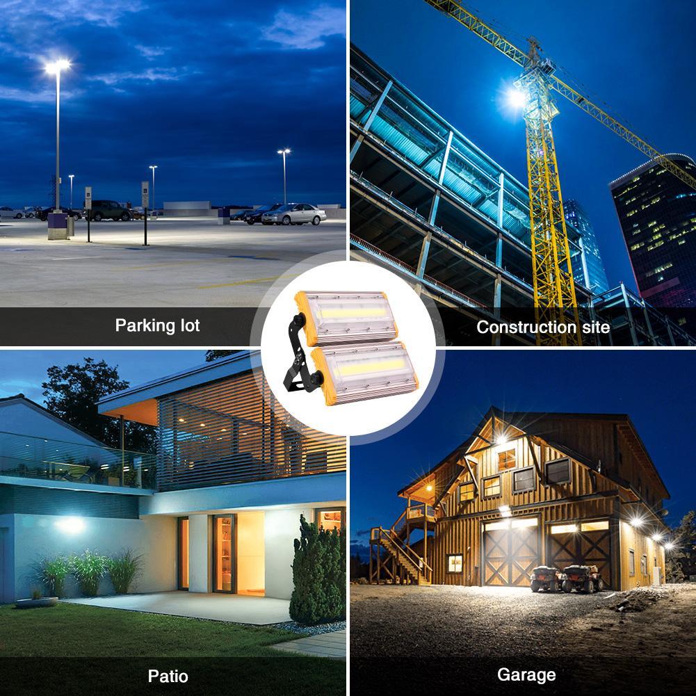 

50W led flood light spotlight outdoor construction site chandelier outdoor waterproof advertising projection lamp factory workshop ligh