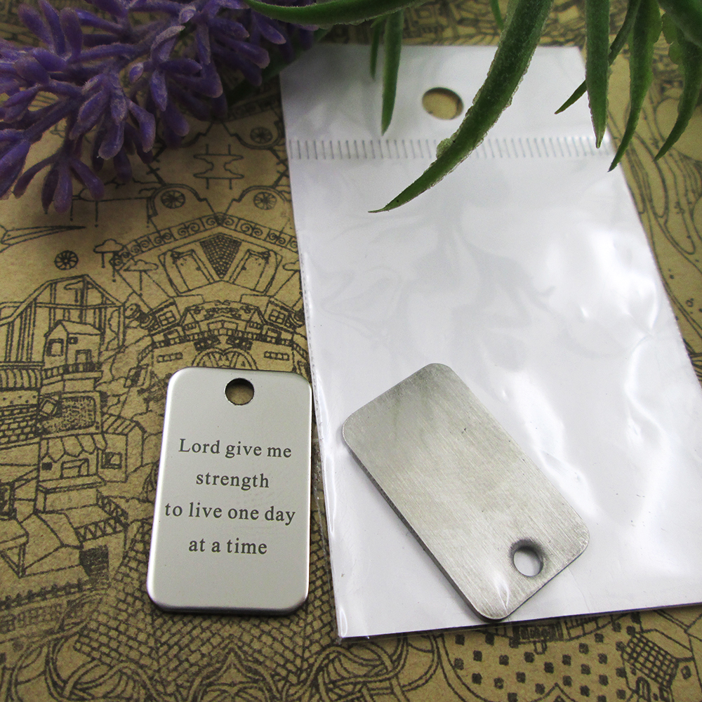 

40pcs--"Lord give me strength to live one day at a time"stainless steel charms more style for choosing DIY Charms pendants for necklace