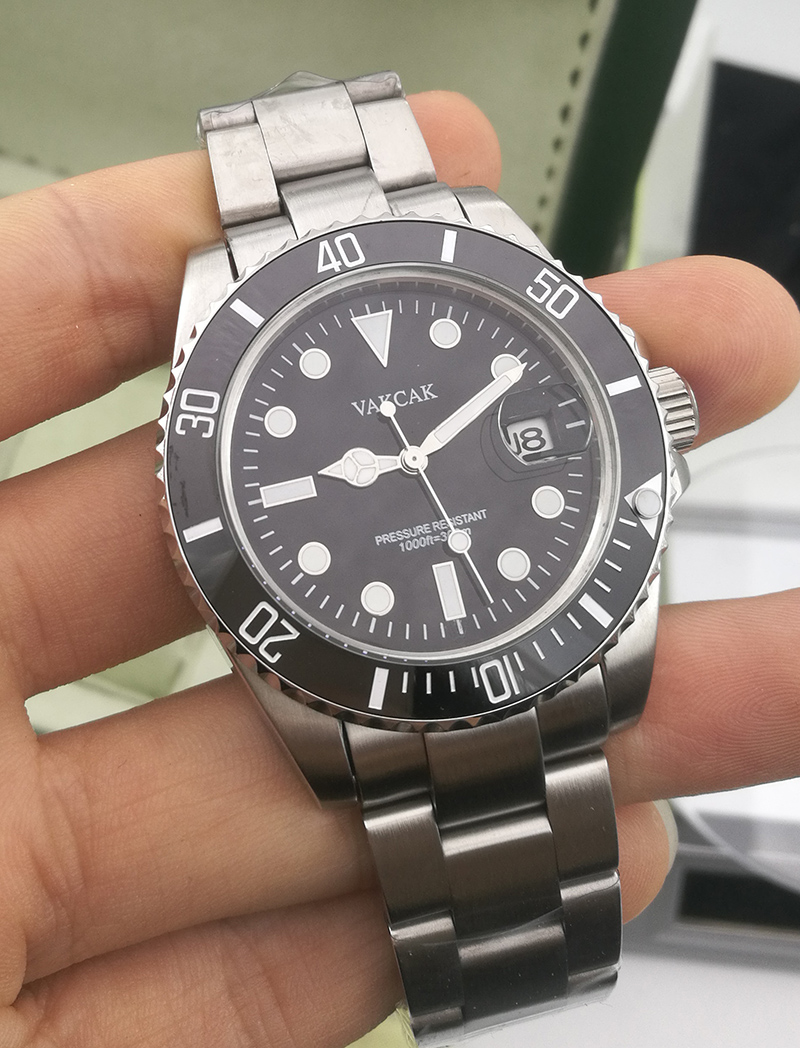 

VAKCAK LOGO Fashion Ceramic Bezel luxury New Mens Mechanical SS 2813 Automatic Movement Watch Sports men Designer Watches Wristwatches