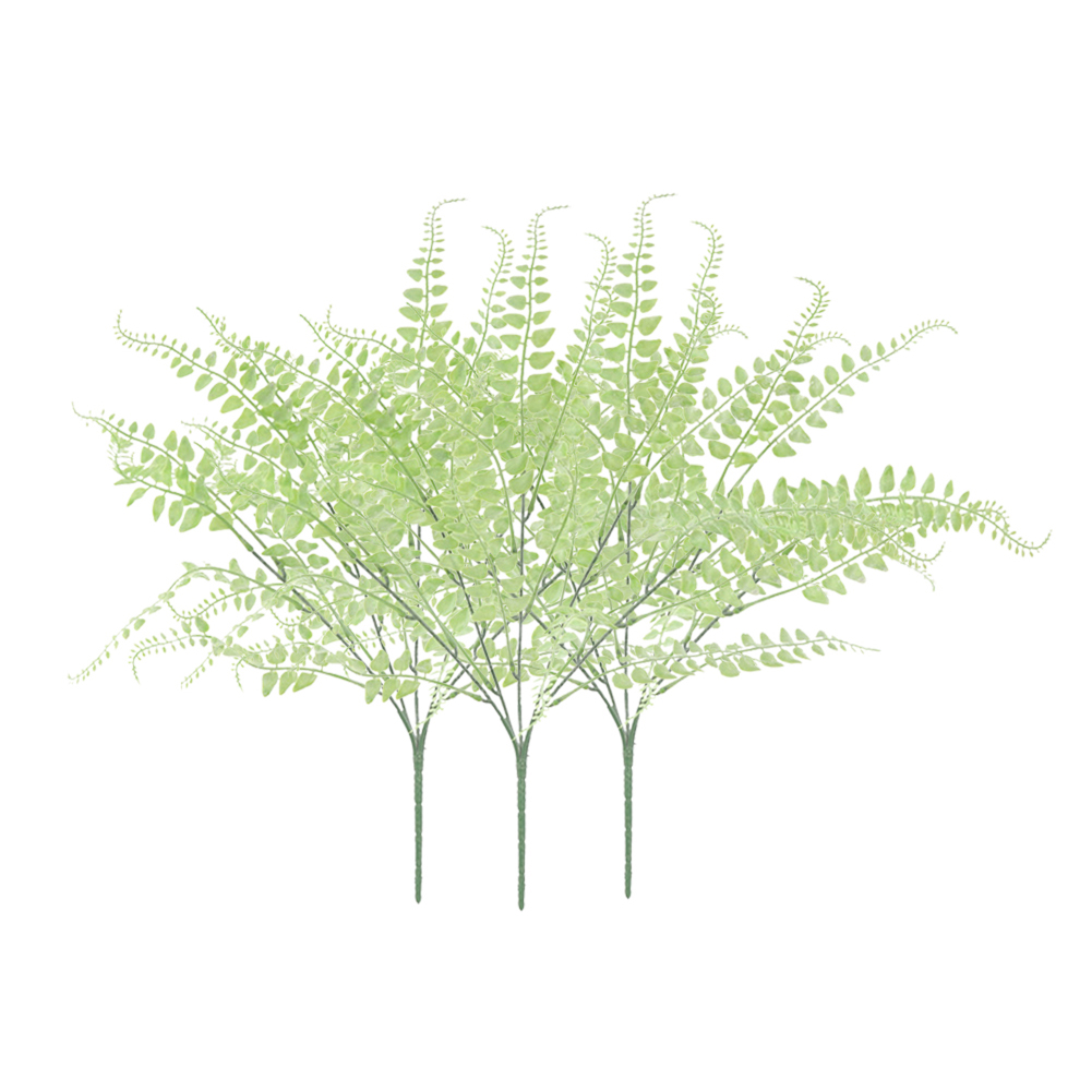 

3pcs/set 5 Forks Artificial Fern Grass Simulation Green Plant Persian Leaves for Home Garden Farmhouse Decoration, A2
