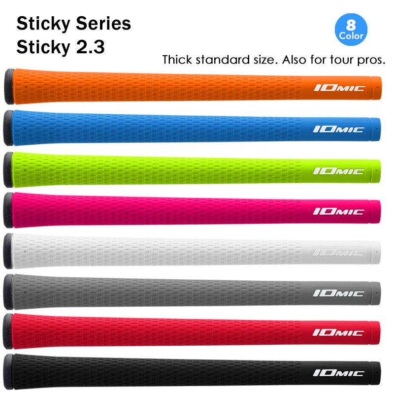 

NEW in IOMIC STICKY 2.3 Golf Grips Rubber 8 Colors OEM quality Mixed color or size can be