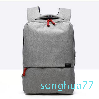 

Designer-Men Laptop Backpack For 15/16 inch USB Anti-theft Polyester Computer Backpacks Male Gray Bags Daypack Women Travel Bag Mochila, Grey