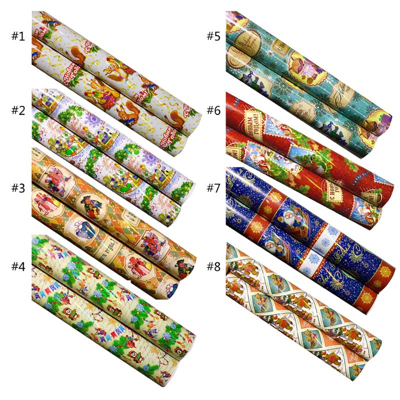

Christmas Gift Waterproof Wrapping Paper Laser Iris Paper Party Wedding Supplies XXFA