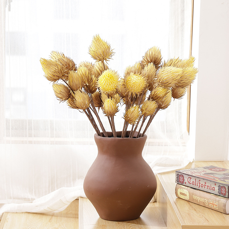 

Golden fake plants home table centerpiece Artificial flowers for autumn fall Christmas decoration fake plants, Blue