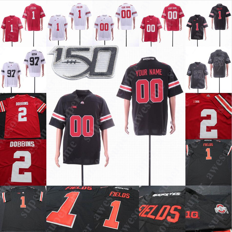 

Ohio State Buckeyes Football Jersey Isaiah Pryor Haskell Garrett Matthew Jones Austin Mack Josh Proctor Kamryn Babb Brian Snead, 150th white