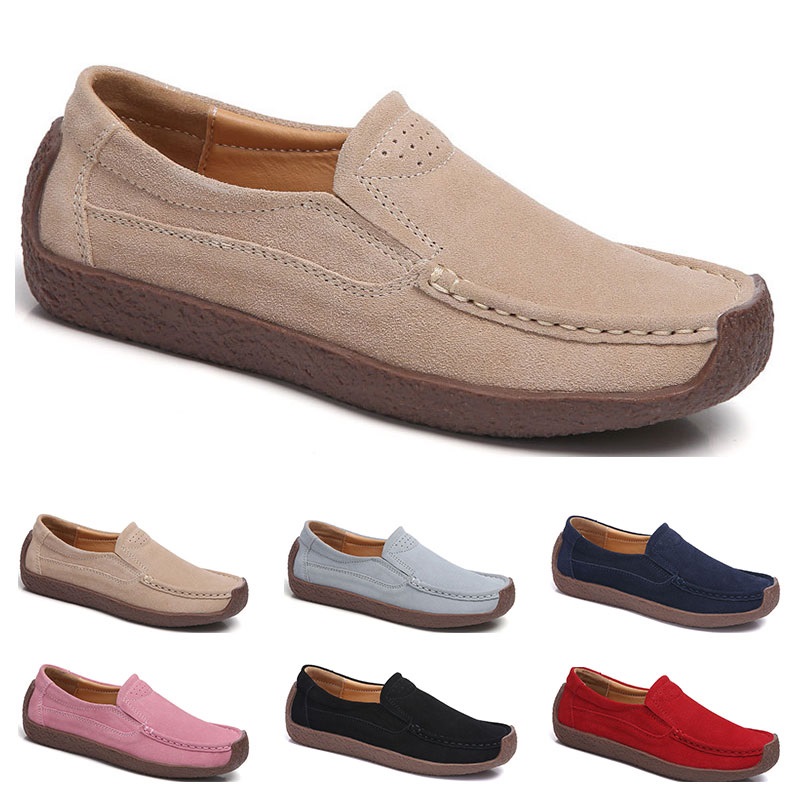 

New Fashion 35-42 Eur new women's leather shoes Candy colors overshoes British casual shoes free shipping Espadrilles #fourteen, #04