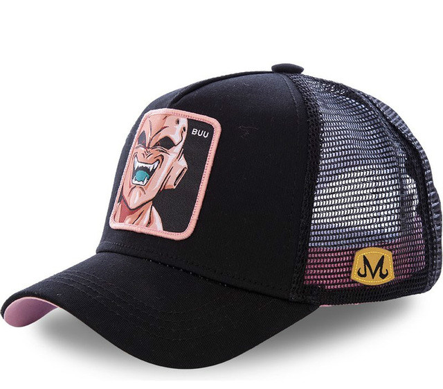 

Fashion-New Ball Mesh Hat Vegeta Baseball Cap High Quality Curved Brim Blue Snapback Cap Gorras Casquette Dropshipping, Blue;gray