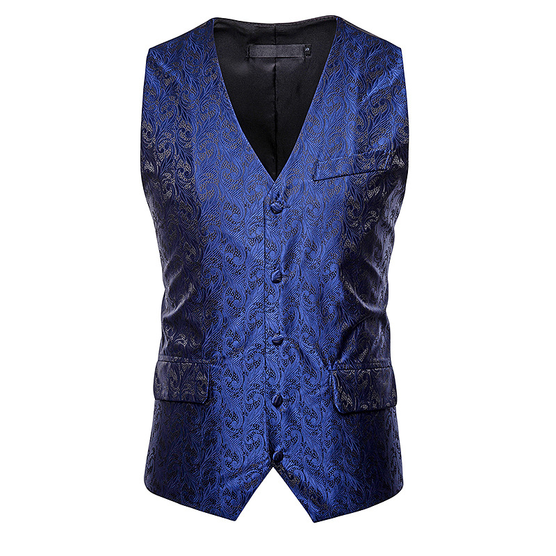 

Mens Paisley Suit Vest 2019 Brand New Formal Business Slim Fit Single Breasted Waistcoat Vest Men Party Wedding Dress Vests Man, Purple