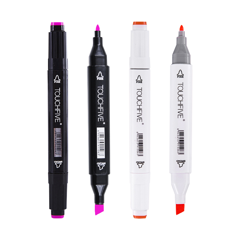 

1 Pcs Single Art Marker Black White Acrylic Dual Head Alcohol Based Sketch Markers Pen Manga Drawing Pens Art Supplies