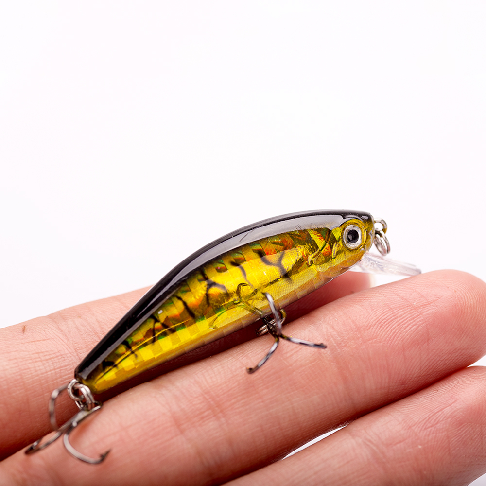 4 PCS 6# 6.4g//2.5cm Fishing Lures Mini Fish Bass Tackle Hooks Baits Crankbait