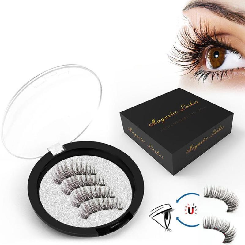 

New Magnets Magnetic Bushy Eyelashes Handmade Thick False Lashes Makeup Mink Eyelashe Extension 3D Natural Long Faux