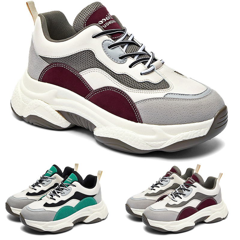 

outdoor walking for women old dad shoes white grey red green breathable net comfortable trainer designer sneakers 35-40, C2