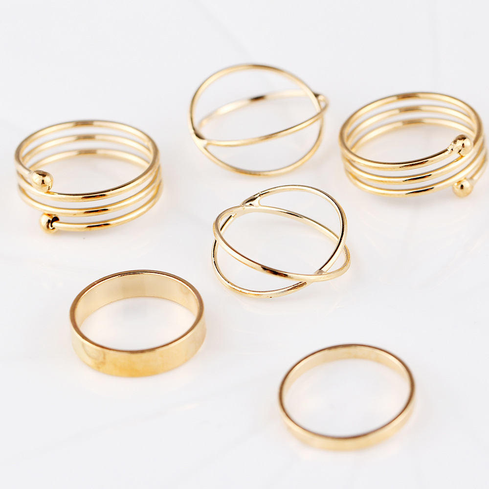 

retro tail ring of combination of joint ring wholesale high-quality alloy Korean unique personality ring, Silver