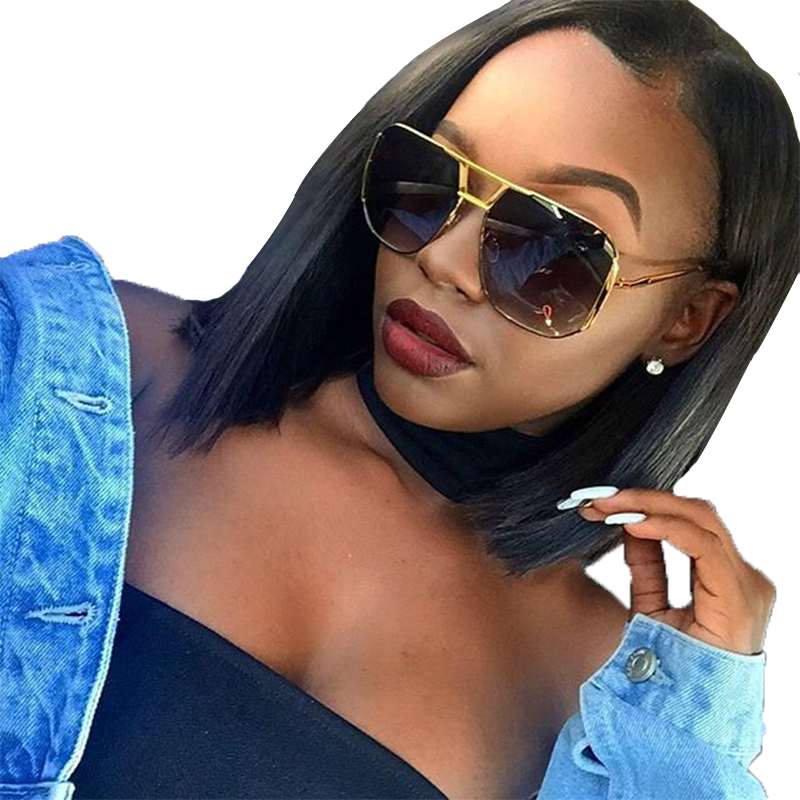 

Bob Wigs For Black Woman Short Lace Front Human Hair Wigs With Baby Hair Pre Plucked Brazilian Remy You May, As pic