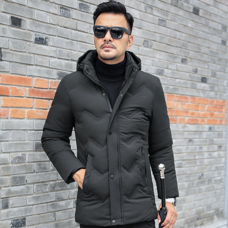 

Winter Cold Warm Parkas Men's Long Thick Hooded Jacket Men's Large Size Slim Quality Fashion Casual Thickening Winter Parkas
