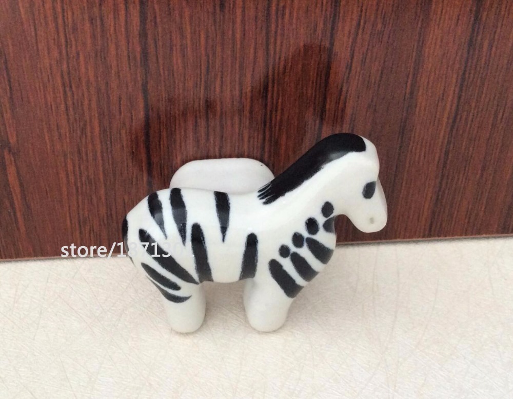 Grosshandel Zebra Dresser Knopfe Kinder Keramik Schubladengriffe