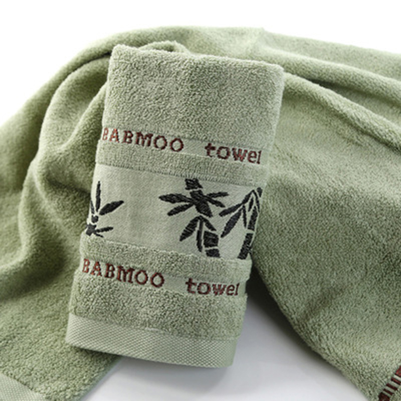

High Quality Thick Hand washing towel New Fashion ink bamboo jacquard width break Soft Best Value Towels For Bathroom 3 color, Dark yellow