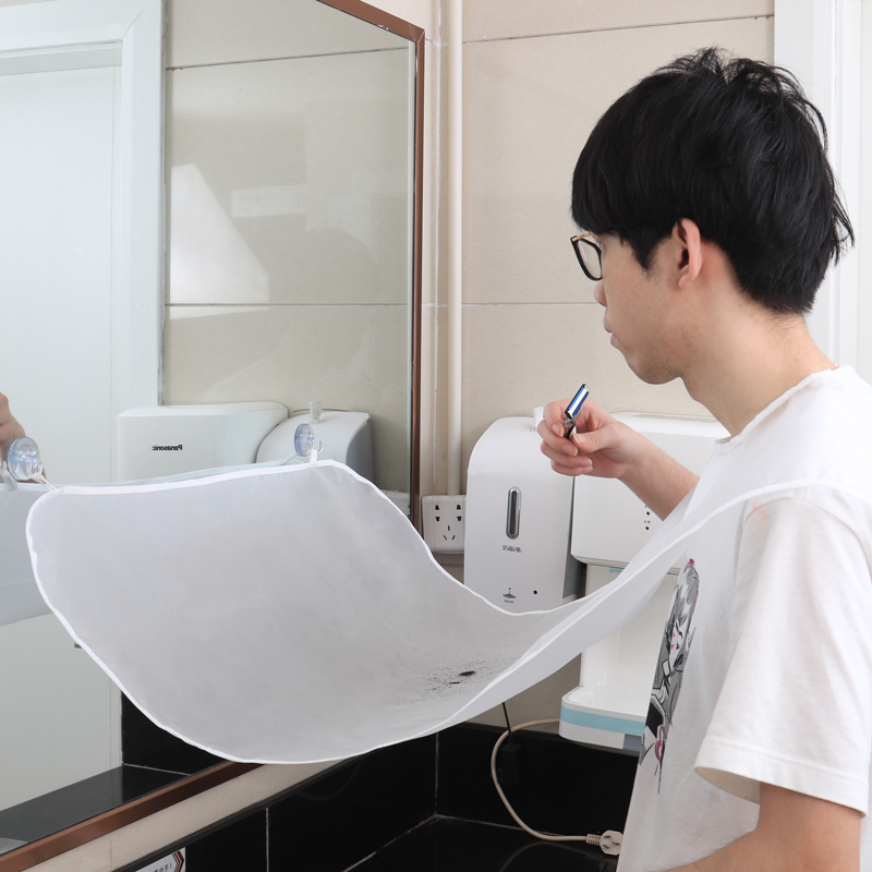 

1pc Waterproof Floral Cloth Man Beard Bathroom Black Beard Apron Hair Shave Apron for Man Household Cleaning Protecter Gadgets