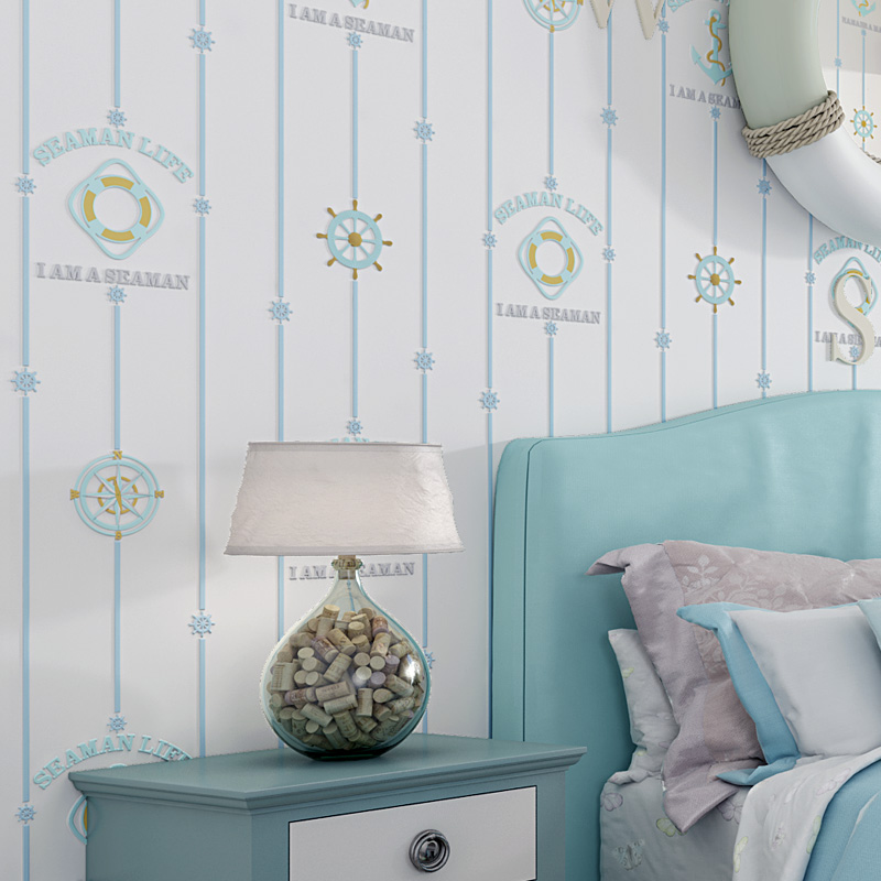 

3d Compass Embossed Wallpaper for Boys Room Self Adhesive Wallpapers Star Moon Kids Bedroom Walls Papel de Parede Infantil J114, White star