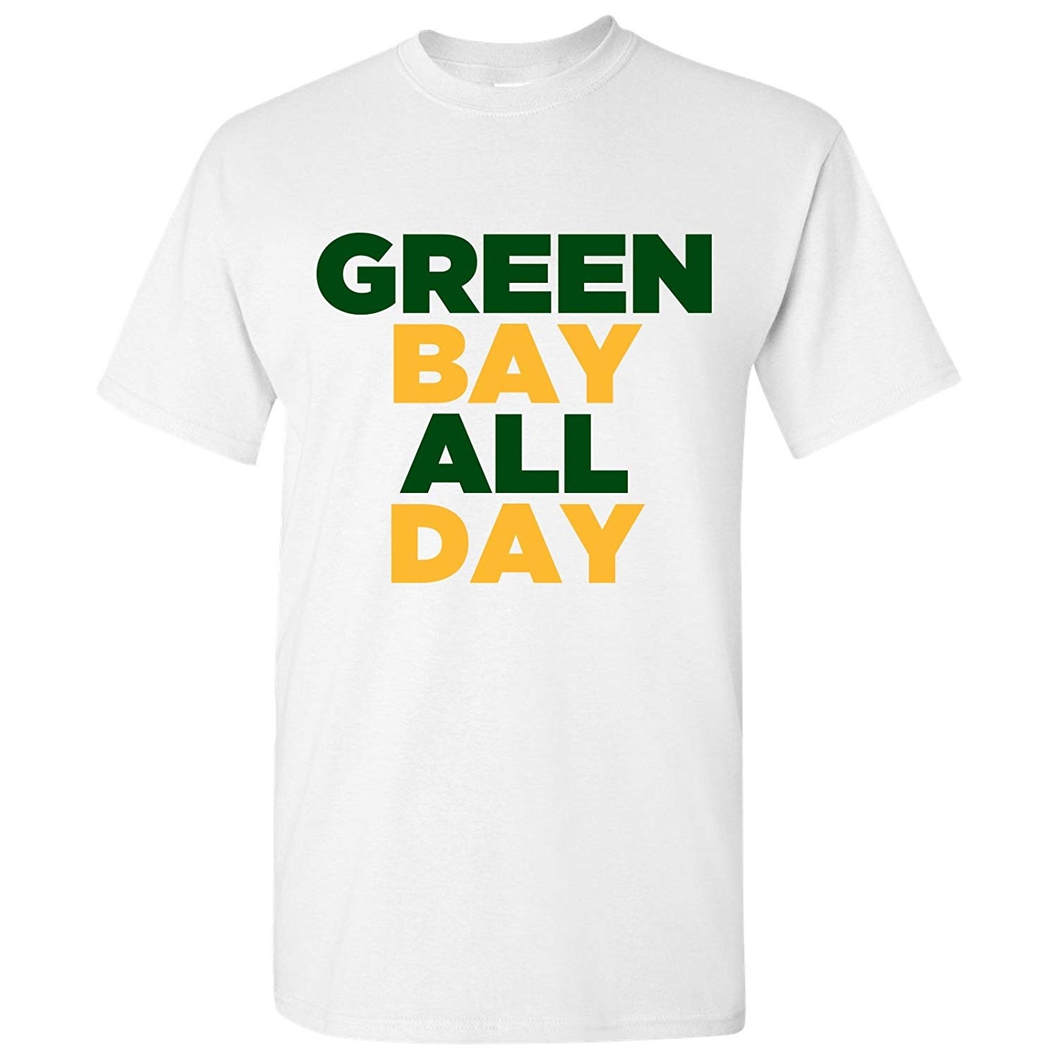 

Campus Apparel Green Bay All Day Basic Men Cotton T-Shirt, White;black