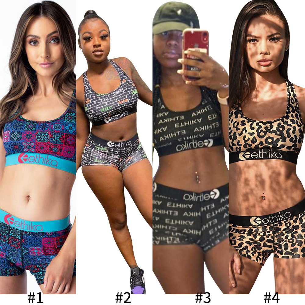 

Women Ethika Tracksuits Designer 2 Piece Ethika Set Vest + Pants 2 Piece Jogger Sets Outfits Slim Breathable Fitness Swimsuit 909, Gray