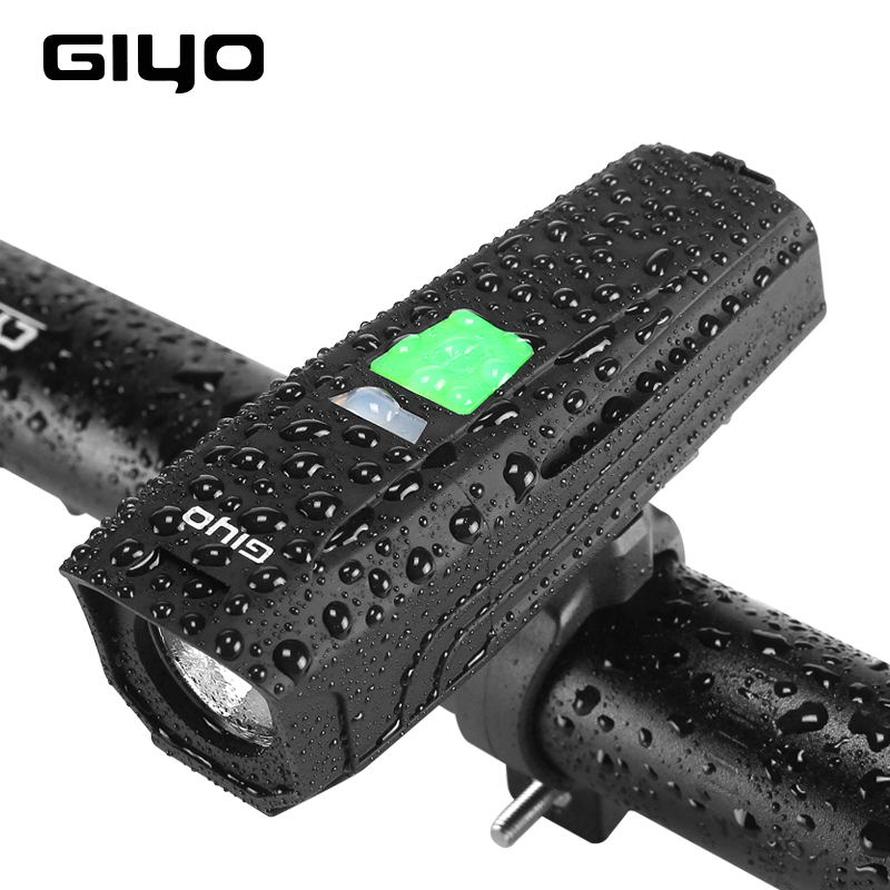 

GIYO LED Bike Light USB Rechargeable Front LED Waterproof Cycling For Bicycle Lights Headlight Rear Bike Accessories